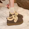Botas de Nieve Gruesas con Forro de Terciopelo, Estilo Nuevo Casual Versátil Cómodo para Mujer, Suela Gruesa Antideslizante, Cálidas, Bestseller Transfronterizo, Botas de Algodón