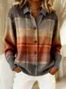 2025 Nuevo Modelo Cardigan de Punto con Estampado Digital 3D Chaqueta de Punto para Mujer Principios de Primavera y Otoño Venta al por Mayor de Fábrica Otros