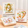 Día de la Madre Patrimonio Cultural Inmaterial Tejido de Bambú Imitación Kit de Materiales Creativos para Bricolaje, Estilo Chino Actividad de Calentamiento para Padres e Hijos Regalo