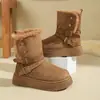 Outono 2026 Novo Tamanho Grande Botas Casuais Confortáveis para Mulheres Estilo Europeu e Americano Fashion Botas para Exterior Tamanho Único