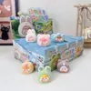 Seis Filhotes de Animais Pequenos Rebanho Diário Caixa Surpresa Figurinhas Desenho Animado Fofas Decorações de Mesa Presentes para Estudantes Atacado