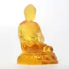 Buda Shakyamuni Vidro Três Tesouros Conjunto de Budas Templo Salão Budista Adoração Estátua de Buda de Vidro Estátua de Buda Escondida Ornamentos