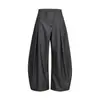 Pantalones anchos de estilo retro americano con pliegues tridimensionales para hombre y mujer, pantalones casuales con un toque de alta gama, holgados y con caída, pantalones de largo hasta el suelo