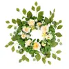 Nueva Corona de Flores Artificiales de Amazon para Pascua, Día de San Valentín, Decoración de Primavera, Colgante de Puerta, Arreglo para el Hogar, Corona de Flores Artificiales