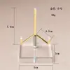 Suporte de Exibição Quadrado Simples de Acrílico Aço Inoxidável Cristal com Base Transparente para Cristais Minerais