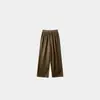 Verano Nuevo Versátil Cómodo Textura Microarrugada Delgado Simple Color Sólido Recto Pantalones Casuales para Mujer WFSY60680