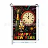 Telón de Fondo Nuevo Año 2027 Transfronterizo Tela Europea y Americana Fiesta de Nochevieja Tema Tela Colgante Celebración Festiva Feliz Año Nuevo