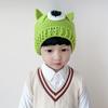 Sombrero Casual Nuevo de Monstruo Shrek Tuerto Divertido y Lindo para Niños Sombrero de Lana Tejido a Mano Tendencia
