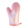 Guantes de Silicona de Unicornio Largos de Algodón con Puntos de Colores Guantes Aislantes del Calor para Microondas Horneado Guantes para Horno de Cocina