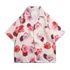 Nueva Camisa Hawaiana Floral de Cuello Cubano para Hombre, Manga Corta, Camisa Chaqueta Estampada Estilo Japonés para Vacaciones de Verano en la Playa 2026