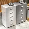 Gabinete de Almacenamiento Engrosado, Caja de Almacenamiento para Snacks del Hogar, Gabinete de Plástico de Cinco Cajones para Dormitorio, Gabinete de Almacenamiento Tipo Cajón