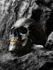 Baosheng nuevo anillo de calavera antiguo transfronterizo al por mayor anillo con forma de calavera estilo punk retro de Halloween al por mayor