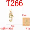 Colar Brincos Pingente Letra Minúscula DIY Diamante Microcravejado Ouro 18K Preservação de Cor Popular Transfronteiriço Joias Pingente de Cobre Puro