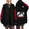 Anime Rim Jaqueta Cardigan Nova Anime Berserk Espada Vento Lendário Moletom com Zíper e Capuz Forrado com Lã para Homens
