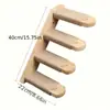 Estrutura de escalada para gatos de sisal multicamadas montada na parede, escada, plataforma de salto, gaiola para gatos, montada na parede de madeira maciça, resistente ao desgaste, universal, multifuncional