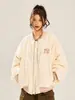 Chaqueta Jacquard 2026 para Hombres y Mujeres, Estilo Americano Invierno Retro Nuevo Diseño, Parche de Béisbol Holgada Chaqueta de Algodón para Pareja