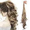 Peruca europeia e americana 32 polegadas rabo de cavalo peruca wrap-around extensões de cabelo rabo de cavalo feminino varinha mágica rabo de cavalo vara cabelo rabo de cavalo