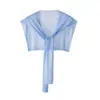Chal de Seda de Hielo Nuevo para Primavera y Verano Ropa Exterior Delgada Protección Solar Protector de Cuello para Habitación con Aire Acondicionado Bufanda para el Cuello Bufanda Nudada en el Hombro para Mujer