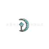 Aretes de Titanio F136 Aleación de Titanio Luna Creciente Circonita, Aretes para Cartílago de Oreja, Aretes para Labio de Aleación de Titanio G23, Joyería para Piercings Corporales