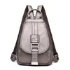 Moda Nueva Bolsa de Pecho para Mujer Estilo Coreano Simple Mochila Simple para Mujer Cuero Suave Casual Mochila para Mujer de Gran Capacidad Venta al por Mayor