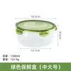 Conjunto de Recipientes Plásticos para Armazenamento de Alimentos de Geladeira, Marmitas Portáteis de Grau Alimentício para Micro-ondas com Tampas, Conjunto de Caixas de Armazenamento Redondas