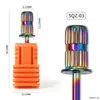 Broca de Eixo para Lixa de Unha Arena Anel de Eixo Moedor Eixo de Metal Universal Estilo Russo Cabeça de Lixa para Arte de Unha Eixo de Fixação Remoção de Unha Rolamento de Anel de Lixa