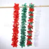 Fabricantes atacadistas transfronteiriços não enviam por drop shipping guirlanda havaiana nova guirlanda de tecido atualizada espessa guirlanda de decoração de Natal guirlanda