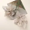 Super Hada Suave Desenfocado Chifón Cosido a Mano Gasa Flor DIY Pinza Lazo para el Cabello Cuerda para el Cabello Accesorios Florales para la Cabeza y Ropa de Mujer