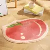 Alfombrilla de suelo de dibujos animados de frutas más vendida de Amazon, de colores dopamina, forma única, alfombra de cachemira sintética, alfombrilla absorbente para baño y inodoro