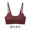 Sujetador anti-exposición strapless de lino de lujo ligero para mujeres con poco busto, delgado, sin varillas, push-up, con tirantes finos de purpurina, sujetador sexy