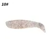 Venta al por mayor T-tail Luya Señuelo Blando doble color PVC gusano blando 4cm5cm lobina de foso negro pez mandarín señuelo artificial Micro