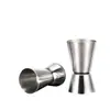Copo medidor de aço inoxidável transfronteiriço, copo medidor portátil para exterior com escala, mini coqueteira, personalizável com impressão de logotipo
