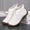 Nuevos zapatos de algodón gruesos de invierno estilo Pekín antiguo para mujer, botas de nieve cálidas de felpa para mediana edad y personas mayores, botas de algodón, zapatos para mamá