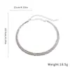 Gargantilla de Dos Filas con Pedrería de Alta Gama Francesa Moda Sencilla Collar para el Trabajo Sentido de Diseño Personalizado Joyería de Nicho Venta al Por Mayor