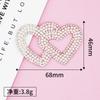 Nuevo Corazón Diamante Caliente Imagen Perla Colorida Diamante Caliente Imagen Caliente Doble Corazón Adhesivo de Pedrería DIY Equipaje Zapatos y Sombreros Accesorios Decorativos