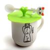 Venta al por mayor de fábrica tapa de silicona creativa para taza tapa de silicona con forma de corazón tapa para taza de cerámica tapa de silicona de grado alimenticio