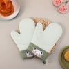 Guantes de Silicona para Uso Doméstico, a Prueba de Aceite para Horno de Microondas, Impermeables, Aislantes del Calor, Antiescaldaduras, Antideslizantes, Adecuados para Hornear en el Horno, Cocinar Sopas y Resistencia a Altas Temperaturas