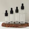 Botella Cuadrada Gotero 7ml 5ml 10ml 20ml Transparente Botella Dispensadora de Líquido Original Botella Gotero Botella de Aceite Esencial Botella Cosmética
