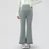 Pantalones de maternidad de otoño 2026 Pantalones de campana Casuales Versátiles Pantalones largos para mujeres embarazadas petite Pantalones cropped con ligero campana