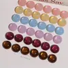 Accesorios de Parche de Resina Ojo de Gato Aurora de 18 mm Pendientes Hechos a Mano DIY Pinzas para el Cabello Botones Accesorios para Funda de Teléfono Accesorios para Zapatos Croc