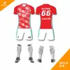 Impresión Digital de Cuerpo Completo Uniformes de Fútbol Personalizados Tejido Transpirable de Alta Elasticidad Uniformes de Partido para Equipo Uniformes de Entrenamiento para Estudiantes Personalizados