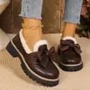Mocasines de punta redonda estilo británico para mujer, nueva colección primavera/otoño 2025, zapatos planos cómodos, disponibles en tallas grandes, de corte bajo, zapatos pequeños de piel