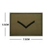 Taifeng Corte Láser Película Reflectante Insignia Reflectante Nivel 1 Nivel 2 Nivel 3 Ropa de Camuflaje Brazalete de Velcro Insignia de Rango Militar