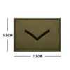 Parches Bordados de Rango Militar en Stock Transfronterizos, Parches Tácticos Militares de Moral, Brazaletes de Velcro