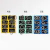 Anillo Chino Serie Nueve Entrelazados Desbloqueo y Desabrochado Juego de Ocho Piezas Venta al por Mayor Hebilla de Inteligencia Juego de 8 Piezas Hebilla Rompecabezas de Metal Abc