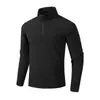 Sudadera de Capa Base para Deportes al Aire Libre Otoño/Invierno 2026 para Hombres y Mujeres, Forrada de Polar, Moda Casual Elástica con Media Cremallera para Correr