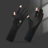 Guantes de Seda de Hielo Estilo Nuevo de Verano, Guantes Deportivos para Exteriores con Protección Solar para Mujer, Guantes Antideslizantes de Verano Anti-UV para Conducir y Ciclismo