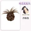 Xuchang Coque Postiça Cetim Presilha de Garra Pena de Galinha Coque Baixo Despojado Preguiçoso Fofo Parte de Trás da Cabeça Elástico de Cabelo Presilha de Garra