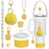 Accesorios Decorativos Stanley Correa de Mano de Cuerda Trenzada Estuche para Labial Llavero Duende Briqueta Funda de Silicona Antideslizante para Taza