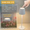 Lámpara de mesa LED moderna y sencilla con base alta para dormitorio, mesita de noche, interruptor táctil, carga USB, luz nocturna transfronteriza